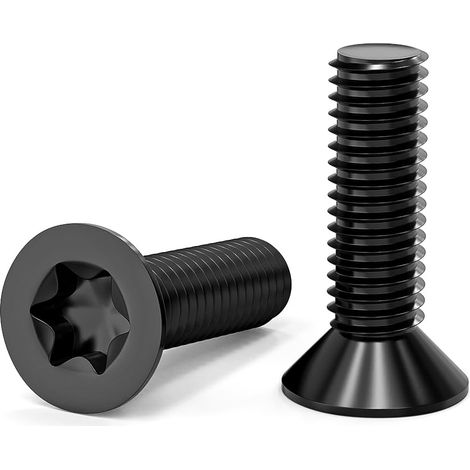Lot de 100 vis à tête fraisée M3 x 10 mm - Vis à tête fraisée Torx en acier inoxydable 304 - Vis à tête fraisée avec six pans creux / Torx (ISR/TX) selon la norme ISO 14581 / DIN 965 (1/5)
