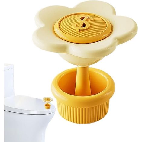 Pusteur Du Bouton De Toilette - Bouton Du Réservoir De Toilette Bouton De Chasse Des Toilettes D'aromathérapie Interrupteur De Salle De Bain De Conception De Fleurs Mignonnes (1/5)
