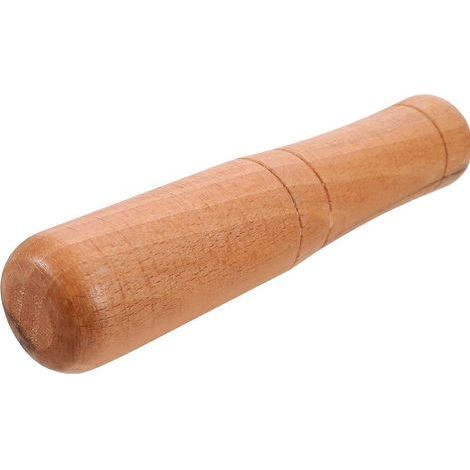 Pilon en bois naturel, outil de broyage facile à nettoyer, pilon ergonomique à long manche-18.00X4.00X4.00CM-Khaki (1/4)