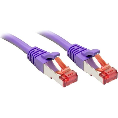 LINDY 47826 RJ45 Câble réseau, câble patch CAT 6 S/FTP 5.00 m violet 1 pc(s) (1/4)