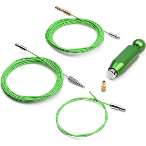 Kit d'acheminement de câbles internes pour vélo + coupe-tube d'huile pour vélo, outil combiné d'acheminement de câbles internes (1/4)