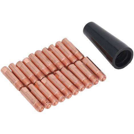 Lot de 20 buses de pistolet de soudage, buses de rechange en cuivre conducteur, auto-protectrices, buses sans gaz (1/5)