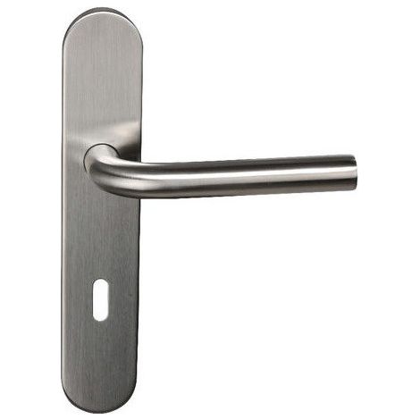 Poignée sur Plaques KLOSE besser en "L" CHANTAL / Inox 304. Trou petite clé