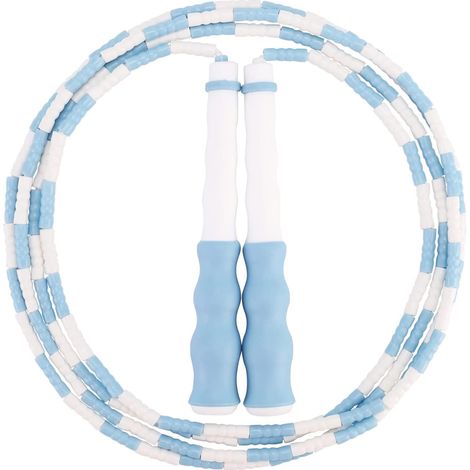 Corde à sauter à billes pour enfants - Corde à sauter segmentée pour enfants - Billes résistantes et incassables pour l'extérieur (1/5)