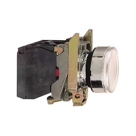 Harmony bt-pous lumineux blanc Ø22 - impulsion - 24V - 1O+1F - XB4BW31B5