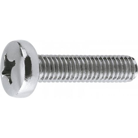 Metrischer Kopf - Kegelförmiger zylindrischer Kopf - PH-Nut - 4,8 - Verzinkt M6 x 30 - Packung mit 250 (1/2)