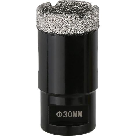 30mm dry diamond core drill, M14 threaded connection, vacuum-welded hole saw for masonry, diamond core drill bit for tile, marble, granite, porcelain, concrete and stone (1/5)
