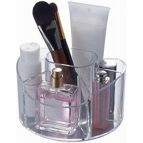 Cleafe - Organizer Trasparente Crilex Per Creme Trucchi Cosmetici Profumi Make-up 59063 - (1/2)