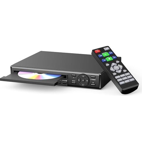 DVD Player for TV HD 1080P with Playback System Multi-Region DVD/CD Player with HDMI and AV Outputs Resume Playback Remote Control (1/5)