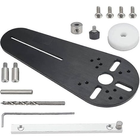 Gabarit circulaire pour défonceuse à bois en bakélite, accessoires pour le fraisage de rainures circulaires et le travail du bois. (1/5)