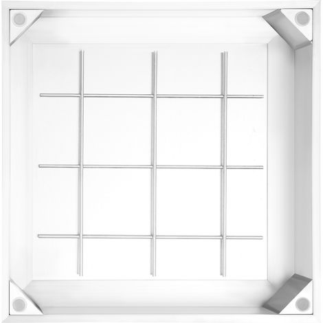 Regard en alliage d'aluminium - 30x30 cm - Design encastrable  - Anti-corrosion - Pour jardin, terrasse, square, trottoir (1/5)