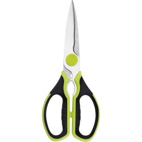 Ciseaux de cuisine 21cm vert et noir