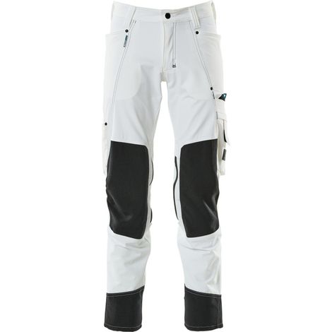 Mascot Bundhose ADVANCED wasserabweisend mit Knietaschen 17179, Gr. 47 weiß