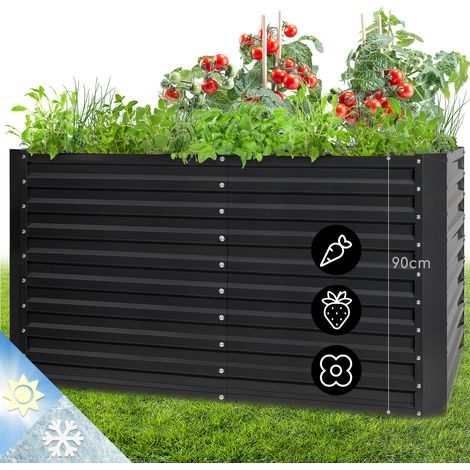 High Grow Straight Hochbeet 200x90x100cm 1800l Stahl