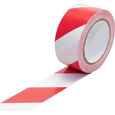 CellPack 364830 Ruban de marquage au sol Premio/50-33/RDWH rouge/blanc 1 pc(s) (Ø x H) 112 mm x 50 mm