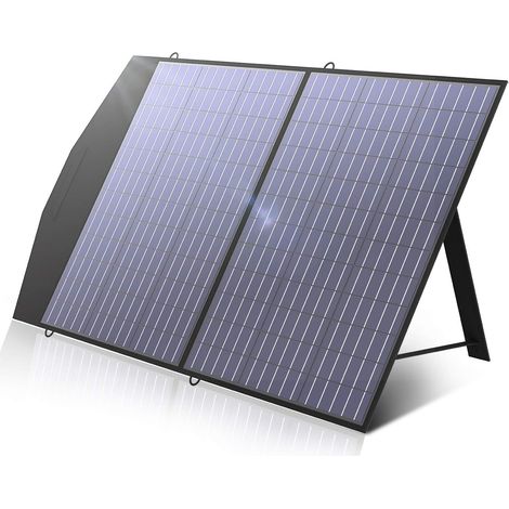 Faltbares Solarpanel, Solarpanel, Solarladegerät oder tragbares Kraftwerk, Solargenerator für den Außenbereich, Camping, Wohnwagen, Gartenschuppen, Reisen, Boot, Laptop Allpowers SP-027