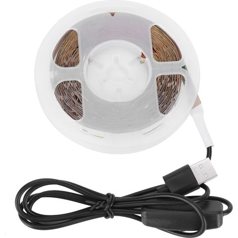 USB-LED-Streifen mit Klebefläche für TV-Monitor-Hintergrundbeleuchtung, warmes Licht (1/5)