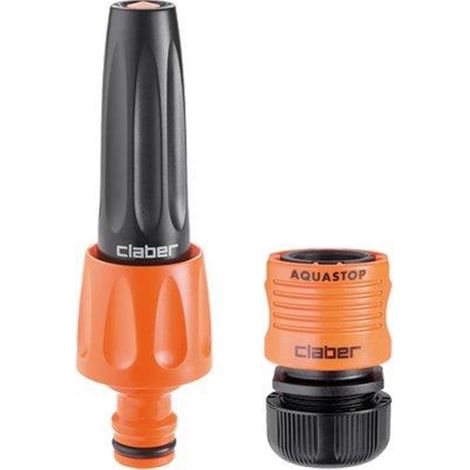Kit de riego Claber 8800 aquastop boquilla ajustable 2 piezas