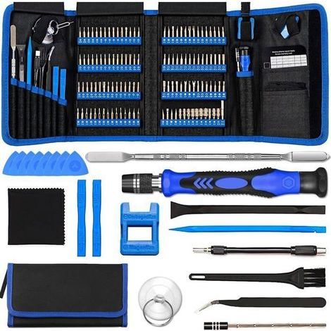 142 en 1 Kit de Tournevis de Précision Magnétique Réparation de Ordinateur, MacBook, Iphone, Smartphone, Montre, (1/5)