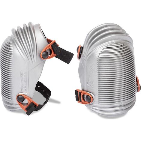 Raimondi – Genouillère à soufflets pour carreleur – Confort optimal sur terrain accidenté – Coque en caoutchouc résistant – Amorti interne absorbant