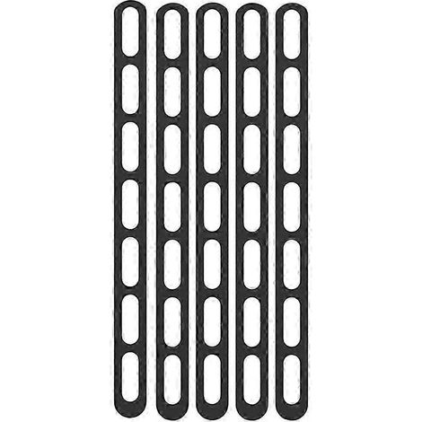 Lot de 5 sangles universelles réutilisables en silicone pour couvercles de casseroles, compatibles avec les mijoteuses, les couvercles de transport de vaisselle et les alternatives de tiers. (1/5)