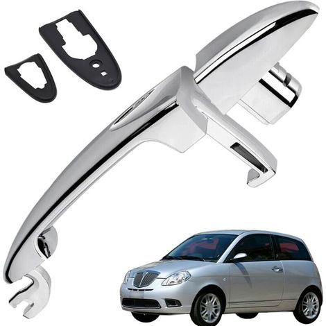 Kit de poignée de porte extérieure pour Lancia Ypsilon 2003-2011, côté passager (droit), références : 735409026, 735409024 (1/5)