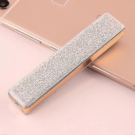 Briquet électrique rechargeable USB, sans flamme, coupe-vent, design fin, avec câble USB (1/5)