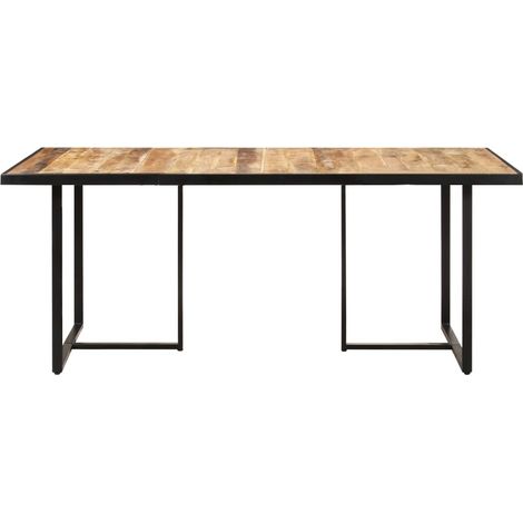 Maison Exclusive - Esstisch 160 cm Raues Mangoholz