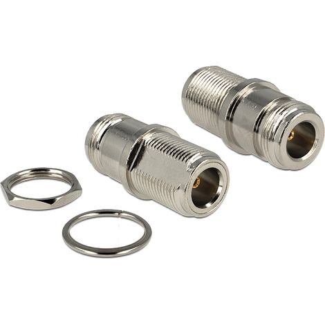 Delock adapter n jack  n jack bulkhead