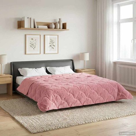 Teenpull – Winterbettdecke Rosa 240 x 260 cm Mikrofaser und Teddy-Fleece (1/5)