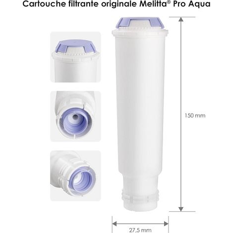 Filtre ProAqua (154 x 44 x 44 mm) pour machine à café Melitta, Krups, Nivona - 6778754 (1/5)