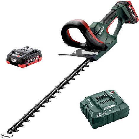Metabo – Taille-haies électrique 53 cm – 2 batteries 4.0Ah – Capacité de coupe 18 mm – Moteur puissant – Technologie Ultra-M pour performance (1/4)