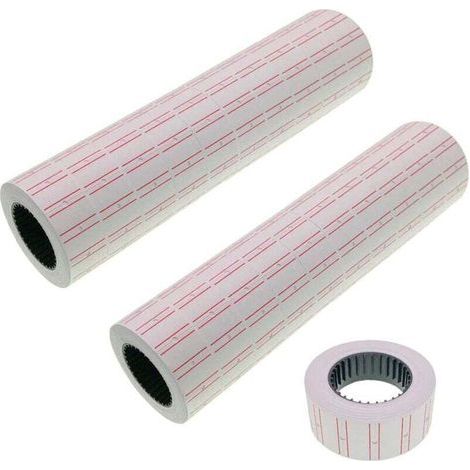 10 rotoli con un totale di 5500 etichette prezzo, etichette adesive per prezzo 21 mm x 12 mm, 550 pezzi per rotolo (1/5)