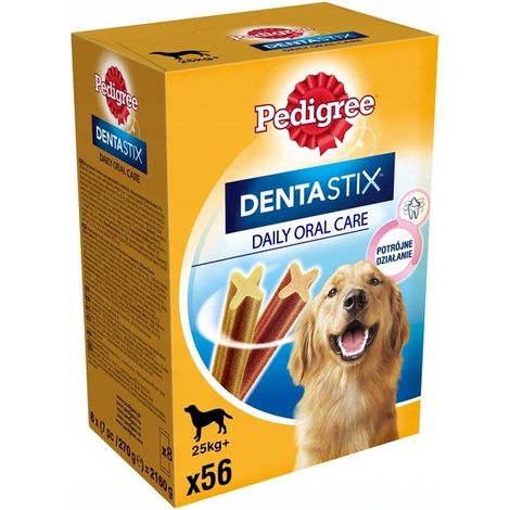 Friandises pour chiens Pedigree DentaStix pour grandes races, 56 pièces (8 x 270 g) (1/2)
