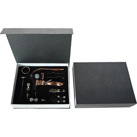 Coffret cadeau de 9 ouvre-bouteilles à vin pour la maison, le bar, le restaurant ou les fêtes. (1/5)