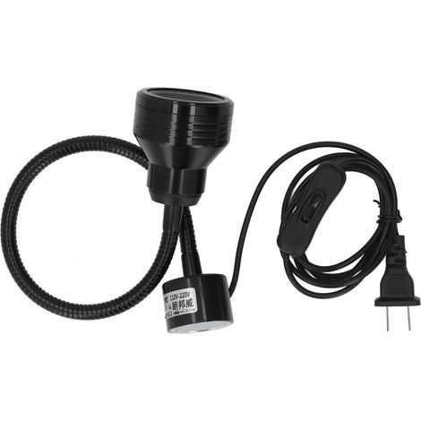 Lampe de travail magnétique 9W LED 360° flexible avec fonction zoom, lampe d'établi avec interrupteur, prise US 110-220V (1/5)