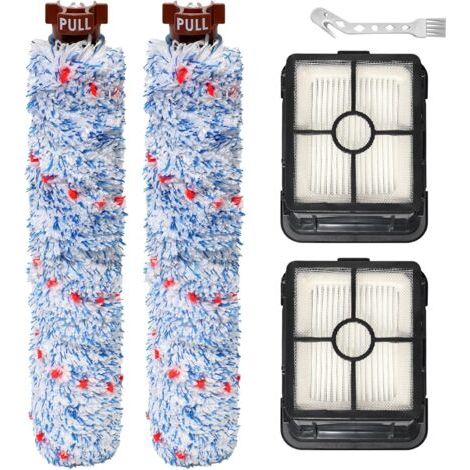 accessoires pour BISSELL CrossWave Pièces de rechange pour aspirateur eau et poussière, brosse rotative + filtres Hepa + brosse (C3/C3 Pro) (1/5)