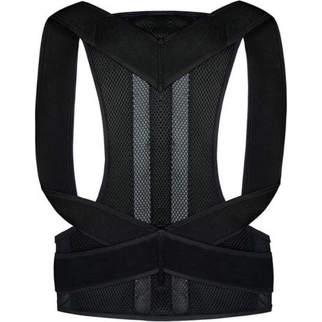 1 Ceinture de maintien dos, plaque de support réglable, correction posture, homme et femme, usage quotidien (1/5)