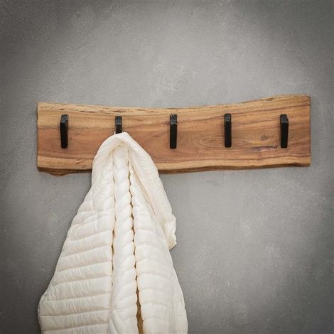 Wooden coat rack Tommy 5 hooks (1/5)