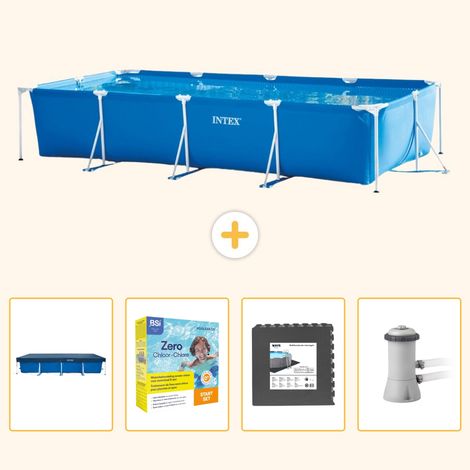 Intex Piscine Tubulaire Rectangulaire - 450x220x84 cm - 5-pièces S85 (1/5)