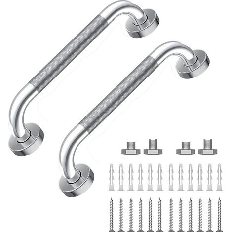 30 cm langer, rutschfester Haltegriff aus Edelstahl zur Wandmontage für das Badezimmer – Sicherheits-Balance-Griff fürs Badezimmer (1/5)