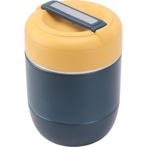 Tragbare, isolierte Lunchbox mit 4 Fächern, doppelwandig, großes Fassungsvermögen, auslaufsicher, Edelstahl, 1,5 l (1/5)