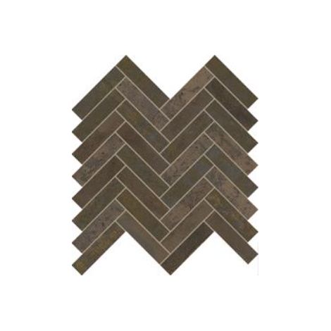Mosaique sol / mur chevron effet métal cuivre 28,1x28,1cm IONIC MAGNETIC COPPER (vendu par boite de 0.55m2) (1/3)