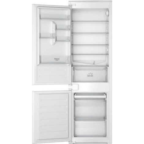 Hotpoint Ariston Frigorifero combinato ad incasso HAC18D021A1 LH. Capacità netta totale: 273 L. Cerniera porta: Sinistra. Classe climatica: SN-T, Emissione acustica: 34 dB. Capacità netta frigorife... (1/4)