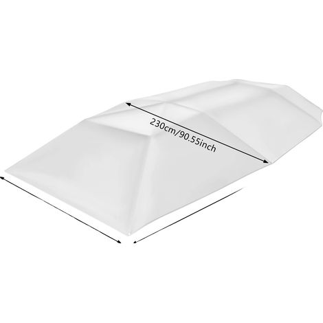 Tienda de campaña semiautomática para coche, impermeable, con protección UV, color gris plata, 4,6 x 2,3 m. (1/2)