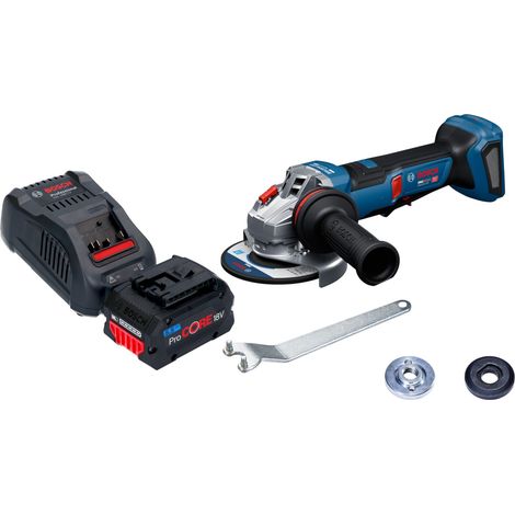 Smerigliatrice angolare a batteria Bosch GWS 18V-11 PS 18 V 125 mm Brushless + 1x batteria ProCORE 5,5 Ah + caricabatterie