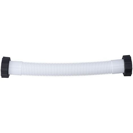 Tuyau de rechange pour pompe de piscine Intex 1,5 po de diamètre Tuyau de remplacement pour piscines hors sol Blanc 0,4 m / 1,3 pi (1/5)