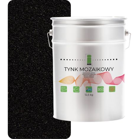 INTONACO MOSAICO RESINA NERA CLASSE 1 MOSAICO 12,5 Kg ANTIGELO (1/5)