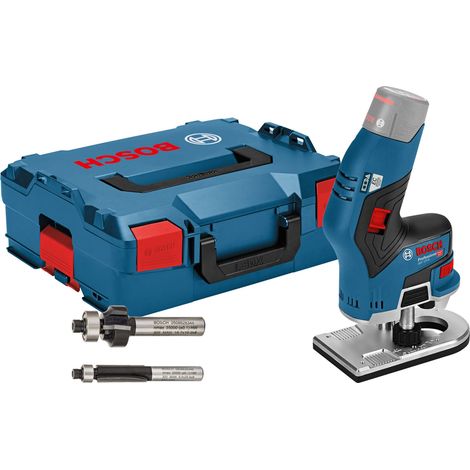 Fraiseuse de bords sans fil GKF 12V-8 Solo Bosch avec 2x fraises dans L-Boxx