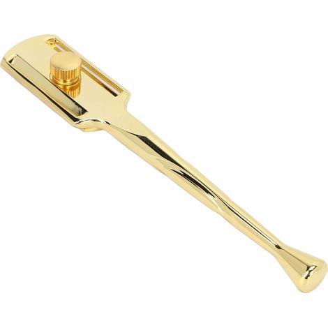 Rasoir droit vintage pour salon de coiffure, coupe cheveux et pattes, sourcils, lame double face manuelle dorée, outil de rasage classique (1/5)